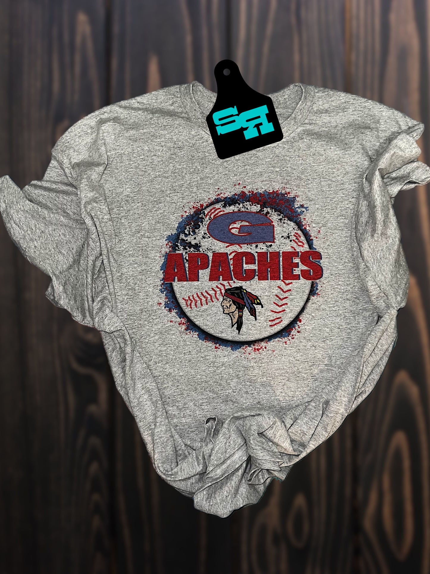 Apaches Baseball Splatter